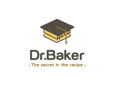 Dr Baker logo baker design identity logo