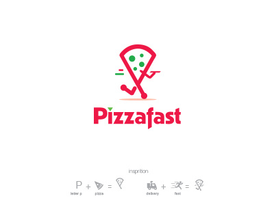 pizzafast logo design design identity logo pizza