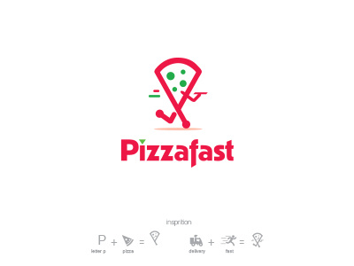 pizzafast logo design