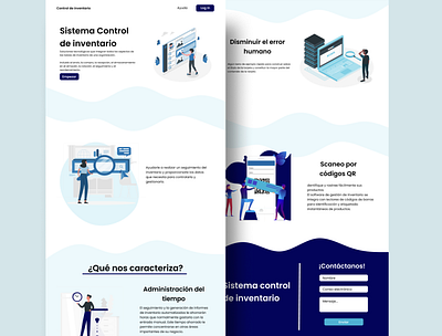 Lading Page design illustration ui ux web