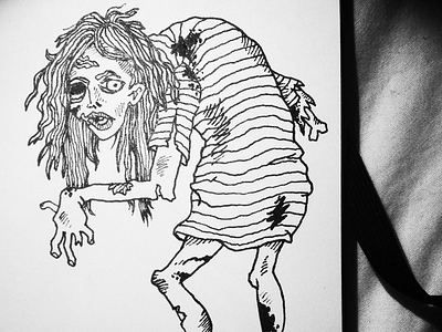 Drawlloween: Zombie drawlloween halloween illustration sketch sketchbook zombie