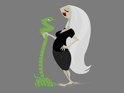 Drawlloween: Vampire drawlloween halloween illustration snake vampire