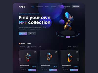 ANFT - NFT Marketplace Website