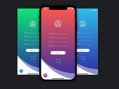 SignUp Mobile design iphone mobile phone sign up signup ui ux