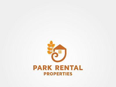 Park Rental Properties Vector logo design template idea