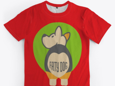 Faty Dog tshirt design dog tshirt illustration logo design vector website