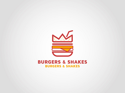 Burgers & Shakes Vector logo design template idea and inspiratio branding cleaning cleaning app cleaning company design icon illustration logo design vector website