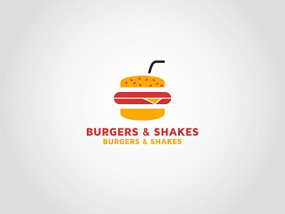 Burgers & Shakes | logo template | graphic design is my passion branding cleaning cleaning app cleaning company cleaning logo design icon logo design typography website