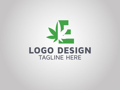cannabis & Letter E logo | logo template | graphic design branding cleaning cleaning app cleaning company design icon illustration logo design vector website