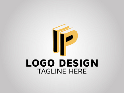 Letter P & Book logo design idea