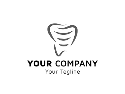 Dental image with a teeth icon, idea of logo design