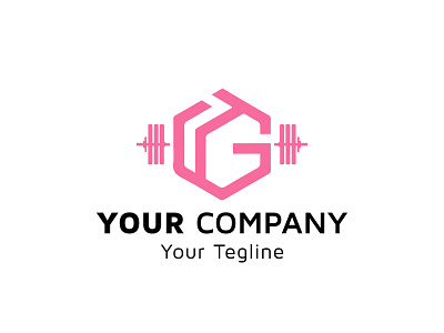 fitness logo with letter TG icon, idea of logo design