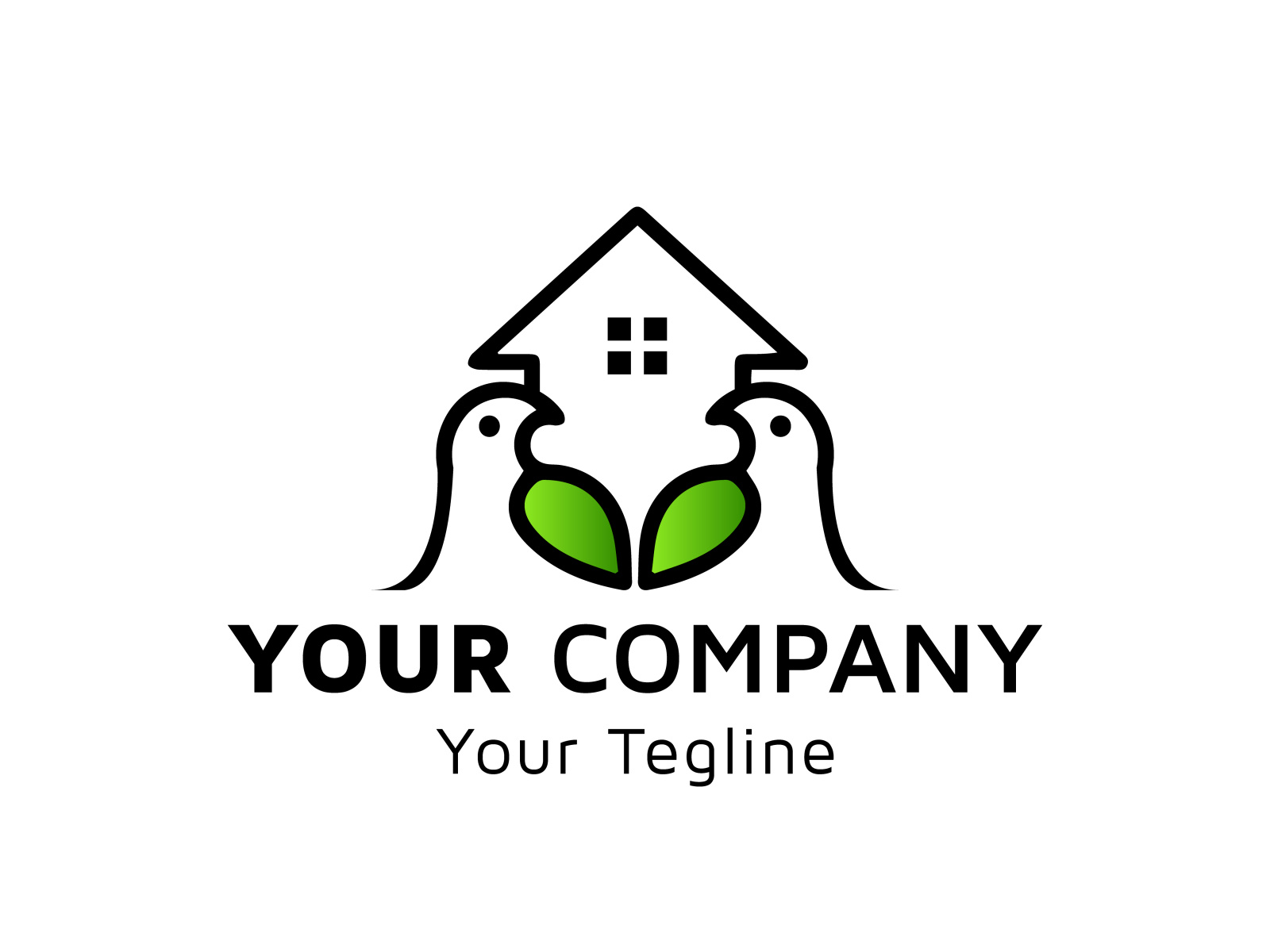 A peach home with bird, colorful leaf real estate image, idea of by