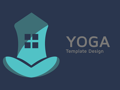 Real estate image, Yoga home vector design abstract company concept icon illustration initial modern sign symbol vector