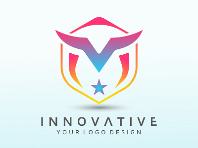Letter M design, Abstract Colorful Logo Design Elements advertising