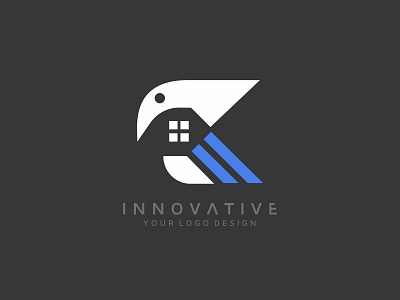 Real estate bird image, Abstract Colorful Logo Design advertising