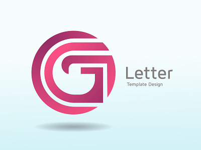 Alphabet GG icon, Abstract Colorful Logo Design Elements