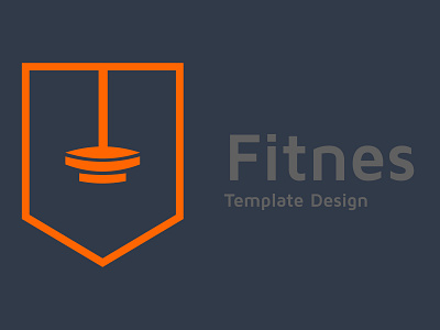 Dumbbell image, physical fitness design template,