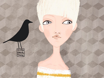 Eames House Bird bird design drawing eames girl home illustration