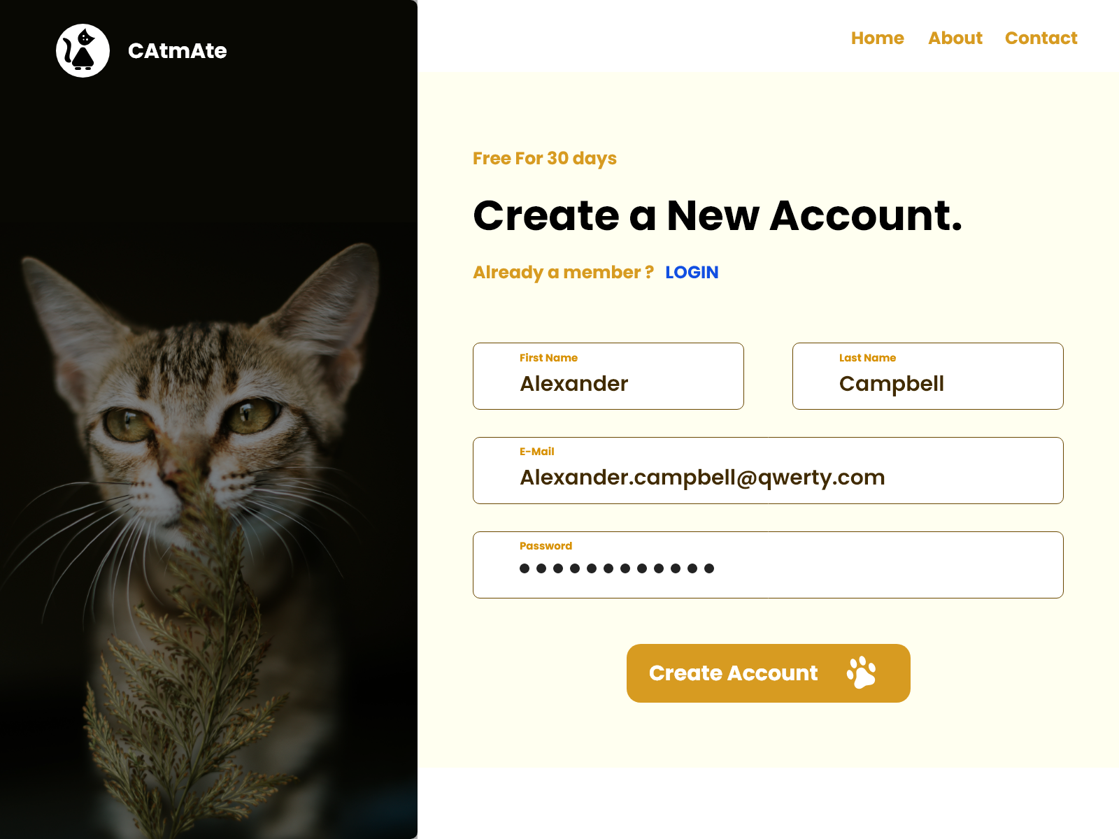Pet's App Login Page by Chinmay Bhoir on Dribbble