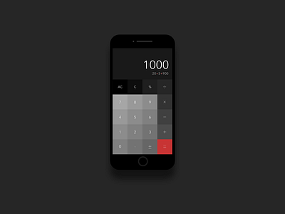 Daily UI 004 Calculator design ui