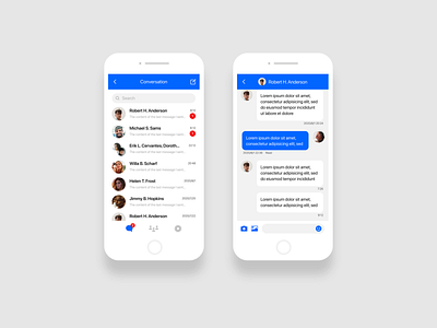 Daily UI 013 Direct Messaging design ui