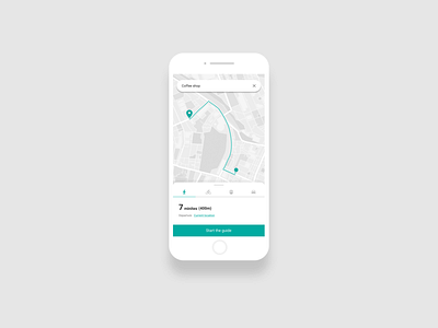 Daily UI Location Tracker design flat minimal ui