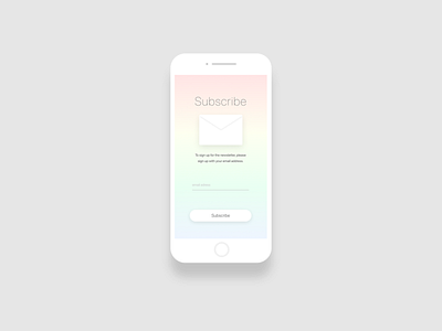 Daily UI 026 Subscribe design flat graphic design minimal ui ux