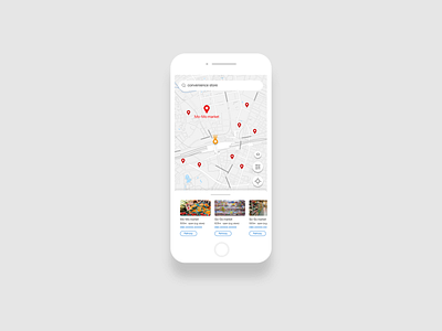 Daily UI 029 Map app design graphic design ui ux