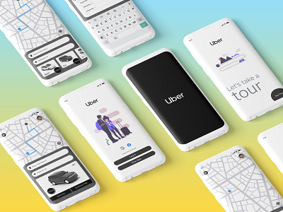 Uber App UI Concept adobephotoshop adobexd dailyui taxi app travel app uber uber app uber design ui ui ux uiux uiux design uiuxdesign uiuxdesigner userinterfacedesign