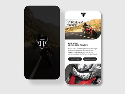 Triumph Mobile App UI Design