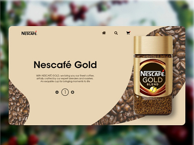 Nescafe Product Page Ui Design adobephotoshop adobexd branding dailyui ui ux uiux uiux design uiuxdesign uiuxdesigner userinterfacedesign