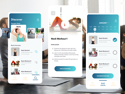 Physio Workout App ui ux