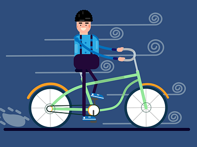 Cycling cartoon adobe illustrator cartoon character cycling illustration vector