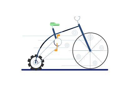 Flat Cycle Illustration