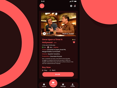 Movies App UX/UI Design