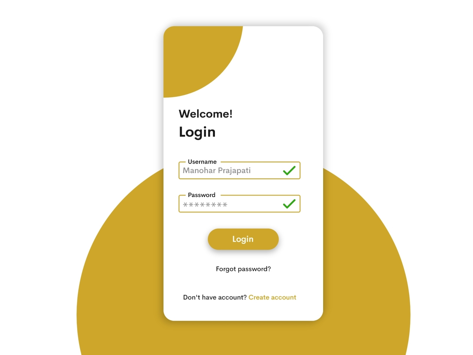 Simple UI Design by Manohar Prajapati on Dribbble