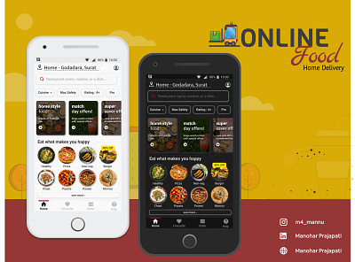 UI Design of Food App app application branding design design app graphic design illustration logo ui ux vector