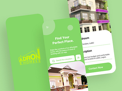 Adron homes app branding illustration ui ux