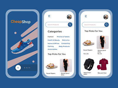 CheapShop app design fashion fashion app shop shopping shopping app ui ux