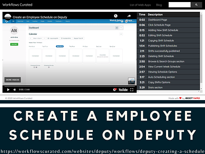 Create an Employee Schedule canva design designs desktop technology ui ui design ux ux design web workflows