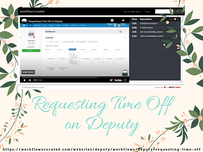 Requesting Time Off design designs desktop technology ui ui design ux ux design web workflows