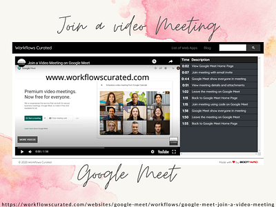 Join a Video Meeting with Google Meet design designs desktop technology ui ui design ux ux design web workflows