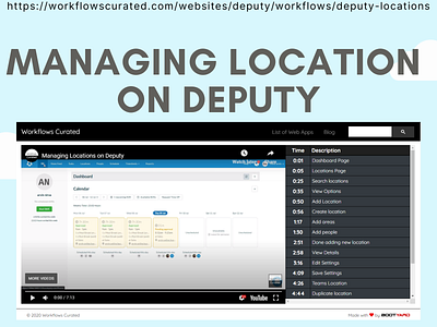 Managing Locations