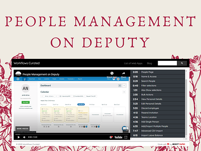 People Management on Deputy branding canva design desktop technology ui ui design ux ux design workflows