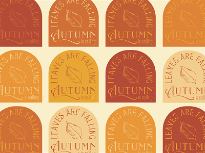 Autumn Badge branding graphic design leaf challenge dribbbleweeklywarmup illustration logo design