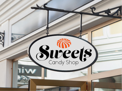 Sweets candy candy shop challenge logo signage thirtylogos