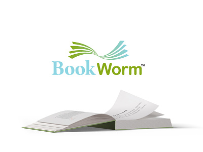 BookWorm bookworm branding challenge design logo thirtylogos