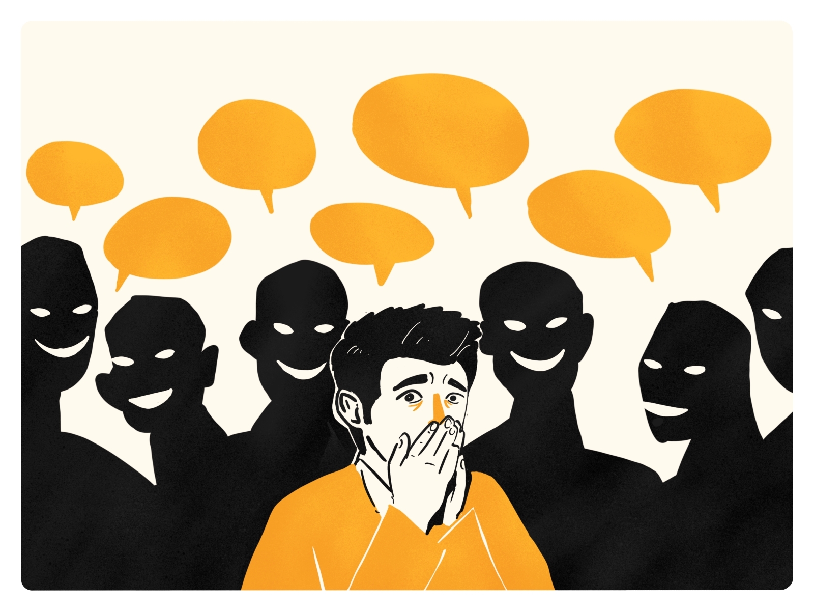 Social Anxiety | Illustration By Abhishek Kumar On Dribbble