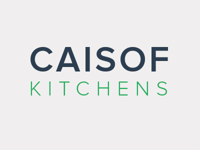 Caisof Kitchens blue branding design designer flat green identity kitchens logo nova proxima trend